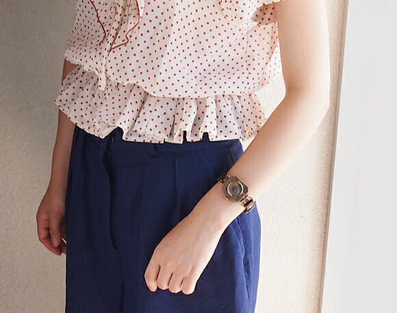 KS（ケーエス） 手作り腕時計 “和時計－霞(かすみ)” レディース [KS-WA-06]