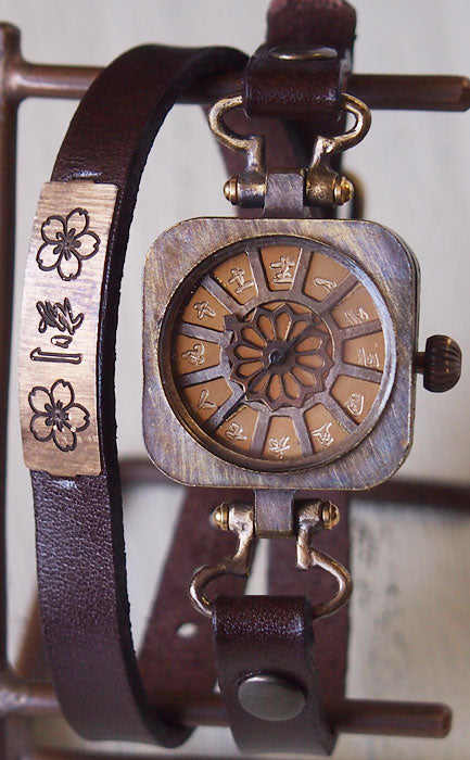 KS handmade watch "Japanese clock - Ouginagashi" Ladies [KS-WA-08]