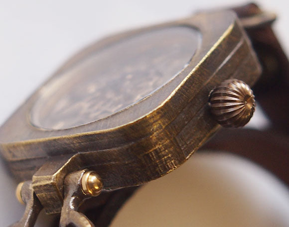 KS（ケーエス） 手作り腕時計 “和時計－扇流(おうぎながし)” レディース [KS-WA-08]