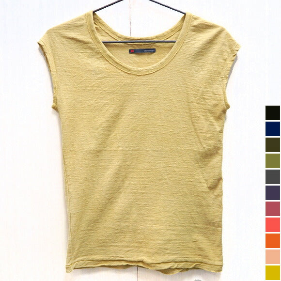[11 colors] Hand-dyed Meya Natural Dyed Loop-knit Tenjiku Organic Cotton Sleeveless Ladies Plain [KT-001] 