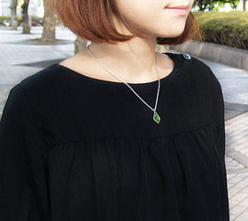 naturama Silver necklace "Japanese Pattern Kyoto Silver" Yuzen Utsushi Shizuku - Kanoko [KY4KC] 