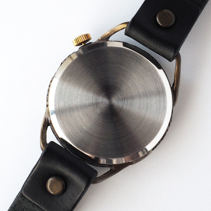 KINO Handmade Watch Change World SUN &amp; MOON Black [L-13-BK] 