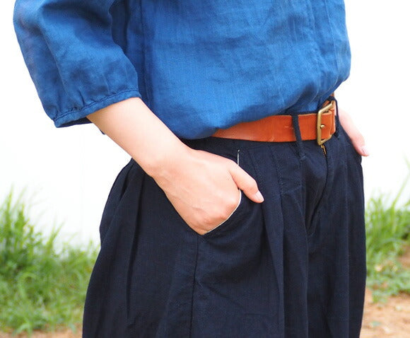 graphzero Indigo Denim Gaucho Pants [GZ-La-GPA-3005] Okayama Kurashiki Kojima Jeans Brand 