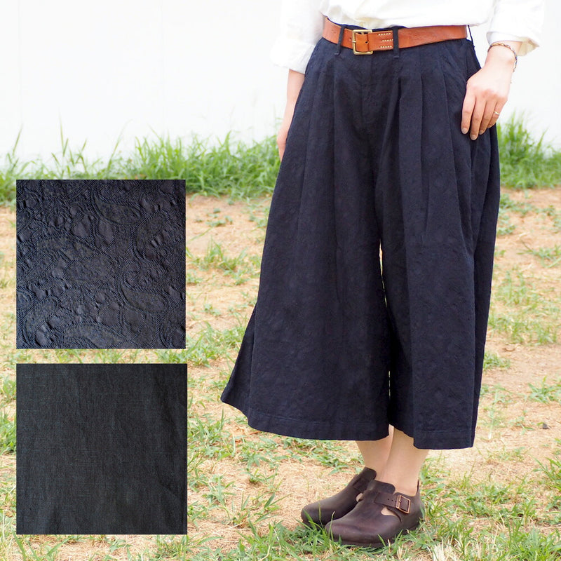 graphzero（グラフゼロ） インディゴデニム ガウチョパンツ  [GZ-La-GPA-3005] 岡山 倉敷 児島 ジーンズ ブランド