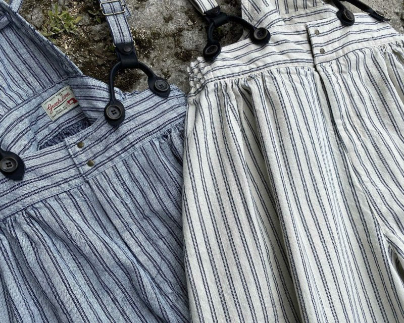 graphzero(グラフゼロ) ピエロパンツ ストライプ インディゴ ホワイト