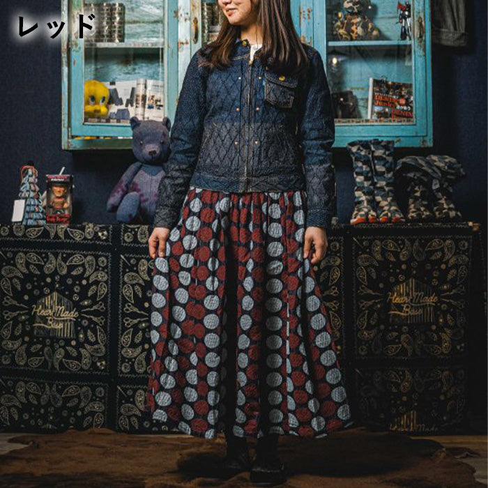 【4色】graphzero（グラフゼロ）プリーツスカート 水玉柄 S M L [La-PLSK-0412]