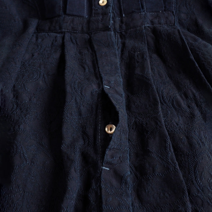 graphzero(グラフゼロ) プリーテッドワンピース インディゴ ペイズリー フリーサイズ [La-PTOP-0311] 岡山 倉敷 児島 ジーンズ デニム ブランド