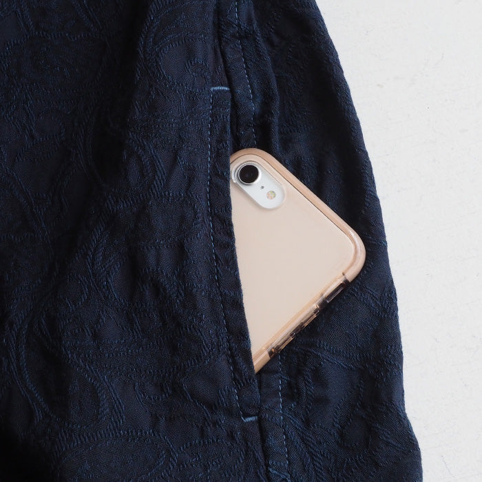 graphzero(グラフゼロ) プリーテッドワンピース インディゴ ペイズリー フリーサイズ [La-PTOP-0311] 岡山 倉敷 児島 ジーンズ デニム ブランド