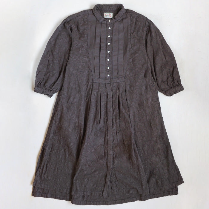 graphzero(グラフゼロ) プリーテッドワンピース チャコール ペイズリー フリーサイズ [La-PTOP-0404-CH] 岡山 倉敷 児島 ジーンズ デニム ブランド