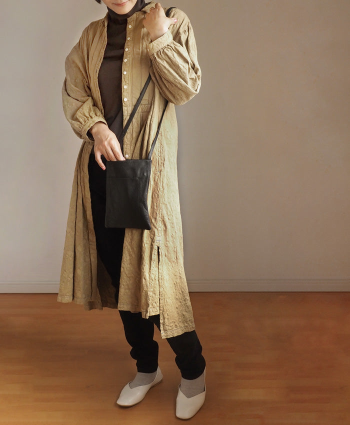 graphzero(グラフゼロ) プリーテッドワンピース カーキ ペイズリー フリーサイズ [La-PTOP-0404-KH] 岡山 倉敷 児島 ジーンズ デニム ブランド