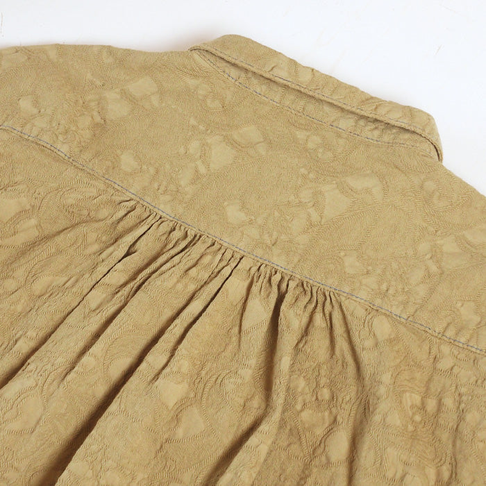 graphzero(グラフゼロ) プリーテッドワンピース カーキ ペイズリー フリーサイズ [La-PTOP-0404-KH] 岡山 倉敷 児島 ジーンズ デニム ブランド