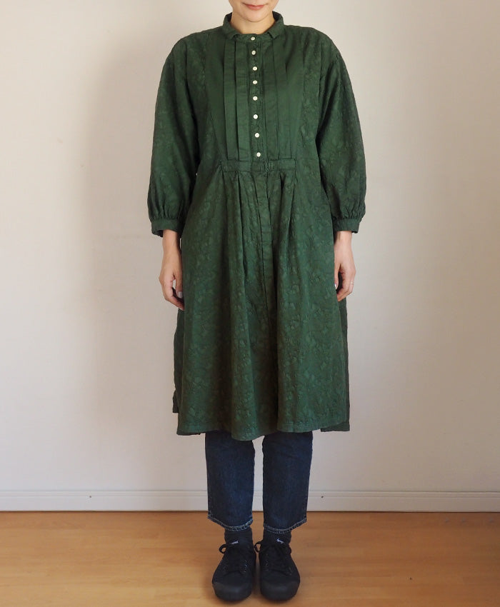 graphzero(グラフゼロ) プリーテッドワンピース グリーン ペイズリー フリーサイズ [La-PTOP-0404-GR] 岡山 倉敷 児島 ジーンズ デニム ブランド