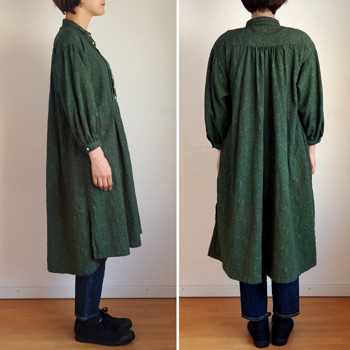 graphzero(グラフゼロ) プリーテッドワンピース グリーン ペイズリー フリーサイズ [La-PTOP-0404-GR] 岡山 倉敷 児島 ジーンズ デニム ブランド