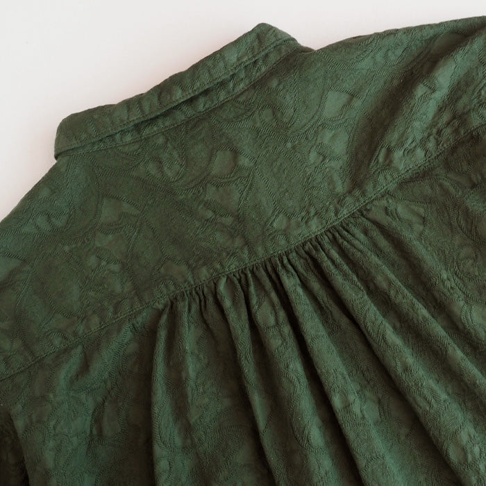 graphzero pleated dress green paisley free size [La-PTOP-0404-GR] Okayama Kurashiki Kojima jeans denim brand 