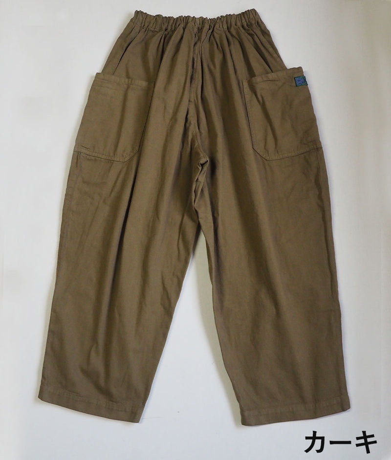 graphzero(グラフゼロ) タックギャザーパンツ 赤耳セルビッチツイル カーキ ベージュ ホワイト メンズ レディース 男女兼用 [La-TGPT-0403]