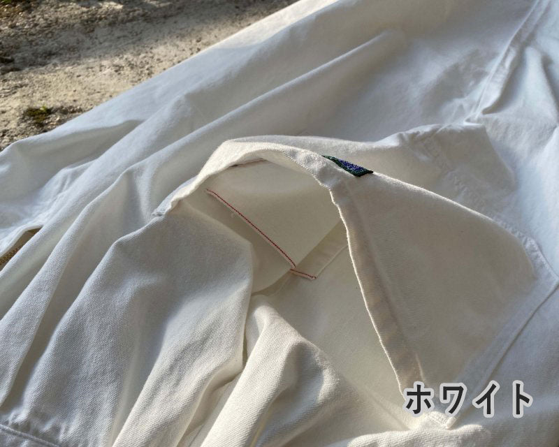 graphzero(グラフゼロ) タックギャザーパンツ 赤耳セルビッチツイル カーキ ベージュ ホワイト メンズ レディース 男女兼用 [La-TGPT-0403]