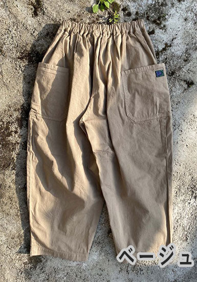 graphzero(グラフゼロ) タックギャザーパンツ 赤耳セルビッチツイル カーキ ベージュ ホワイト メンズ レディース 男女兼用 [La-TGPT-0403]