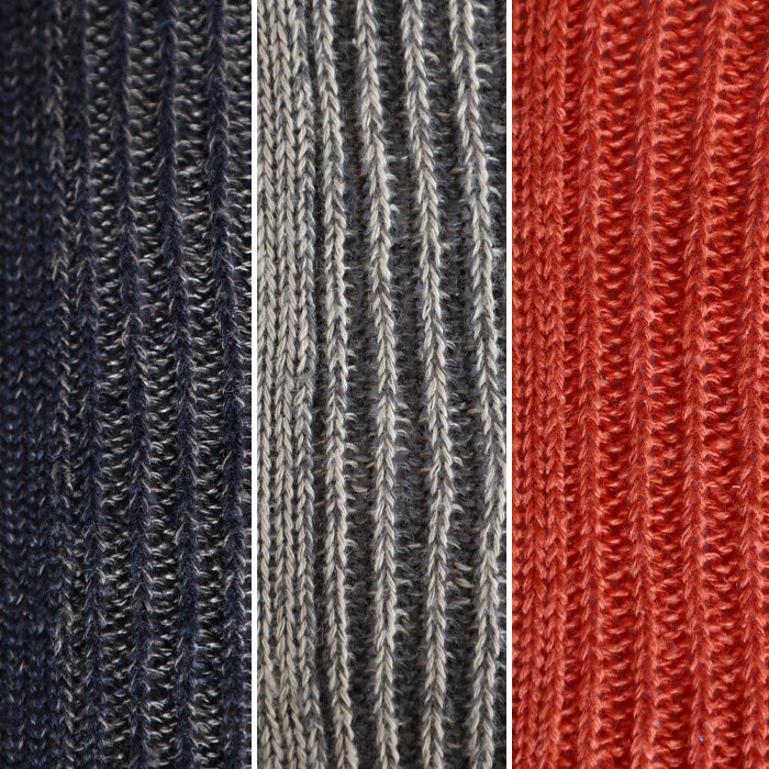 hasegawa Hasegawa Shoten Silk Linen Relax Ribbed Socks Ladies [LE0816] Crew Length