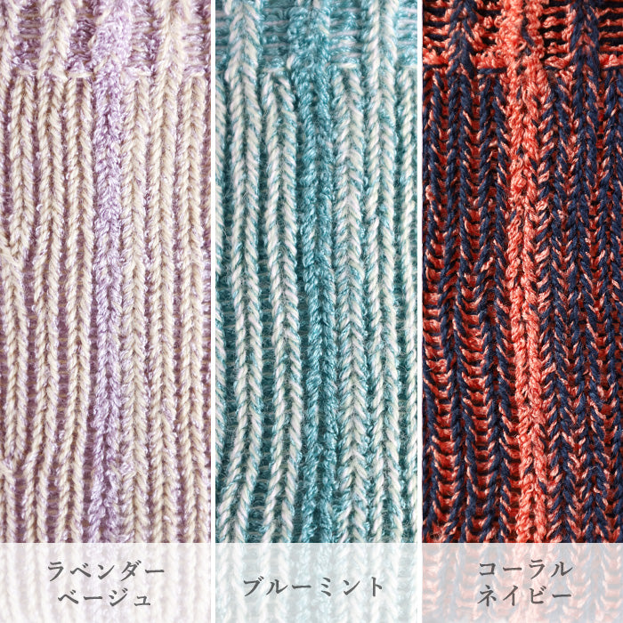 hasegawa Hasegawa Shoten Inner Silk Breathing Socks Women's [LE1316-LE] Crew Length Silk Cotton 22cm-25cm 