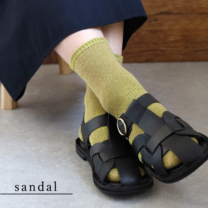 hasegawa（ハセガワ）長谷川商店 内側シルクの呼吸する靴下 男女兼用サイズ [LE1316-UNI] クルー丈 絹 綿 約22cm～28cm