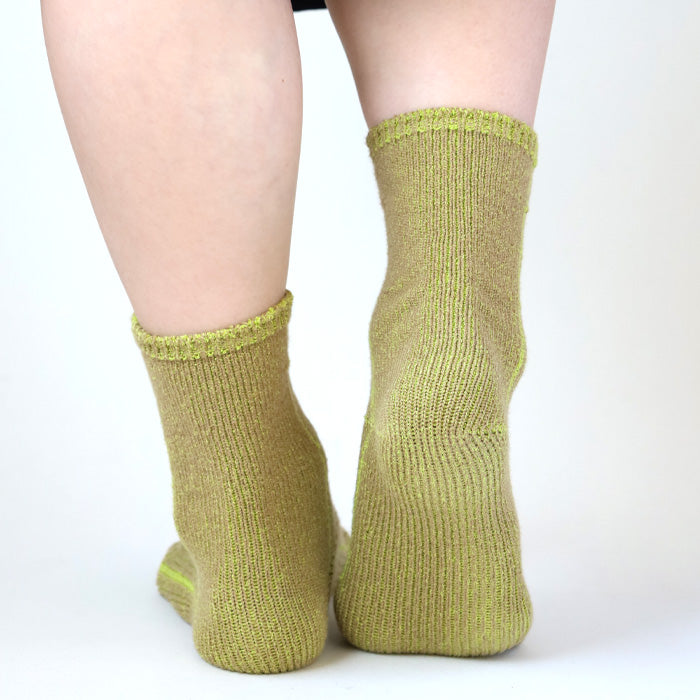 hasegawa（ハセガワ）長谷川商店 内側シルクの呼吸する靴下 男女兼用サイズ [LE1316-UNI] クルー丈 絹 綿 約22cm～28cm