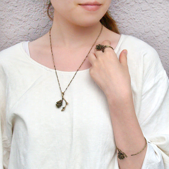 Lano Pinecone Ring Antique Brass [LN-1099] 