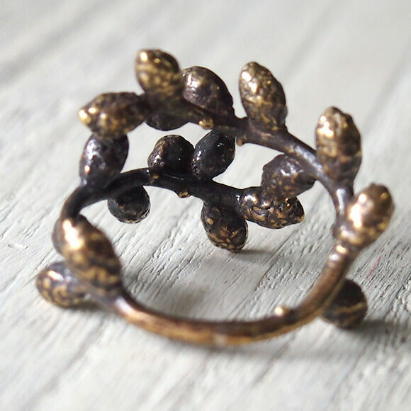 Lano Tsubomi Free Ring Antique Brass [LN-1166] 