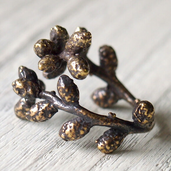 Lano Tsubomi Free Ring Antique Brass [LN-1166] 