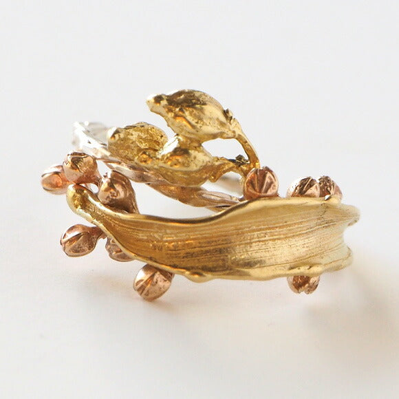 Lano（ラノ） 手作りアクセサリー 銅×真鍮×シルバー ボヌール リング [LN-1234]