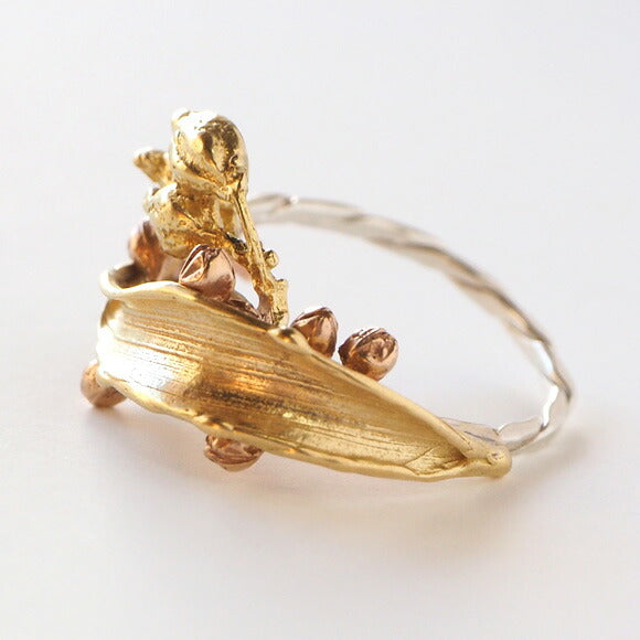 Lano（ラノ） 手作りアクセサリー 銅×真鍮×シルバー ボヌール リング [LN-1234]