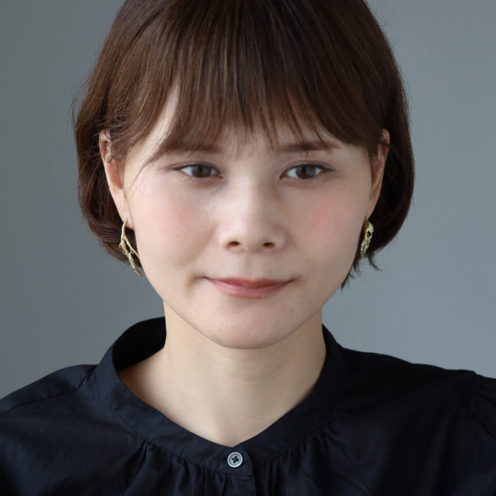 Lano Leaf Hook Earrings Brass Set of 2 [LN-2028] Accessory Artist Tomoaki Hirano Handmade Accessories Antique Style 