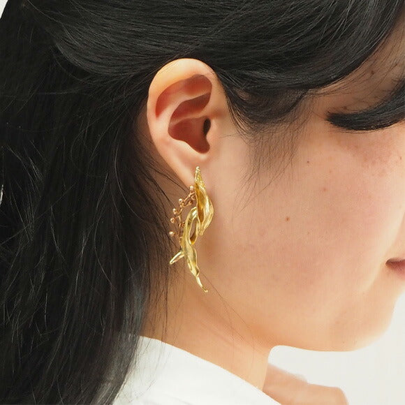 Lano（ラノ） 手作りアクセサリー 銅×真鍮 ボヌール ピアス 2個セット [LN-2175]