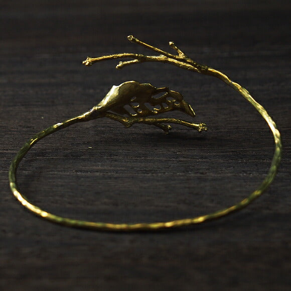Lano Leaf Bangle Brass [LN-3015] 