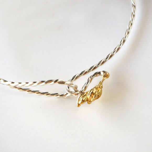 Lano（ラノ） 手作りアクセサリー 銅×真鍮×シルバー ボヌール バングル [LN-3121]