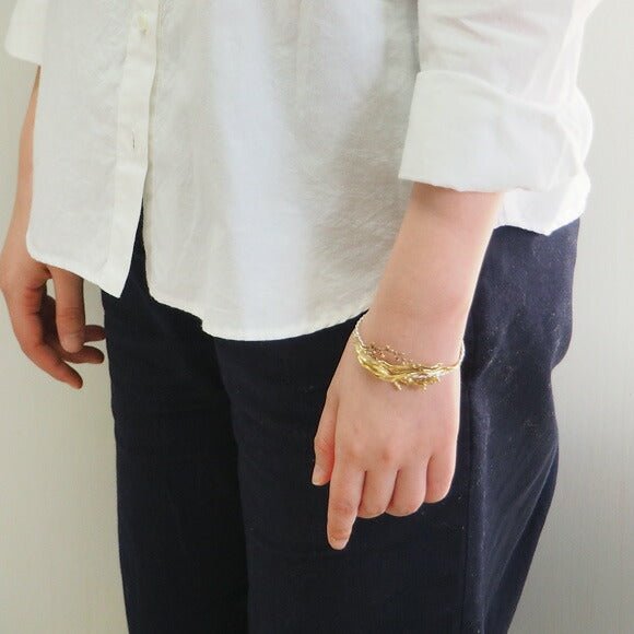 Lano（ラノ） 手作りアクセサリー 銅×真鍮×シルバー ボヌール バングル [LN-3121]