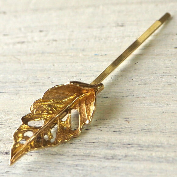 Lano（ラノ） リーフヘアピン [LN-5040] アクセサリー作家 平野朋晃 ハンドメイドアクセサリー ヘアアクセサリー