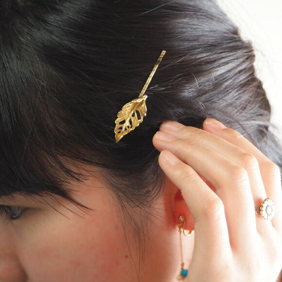 Lano Leaf hairpin [LN-5040] Accessory artist Tomoaki Hirano Handmade accessories Hair accessories 