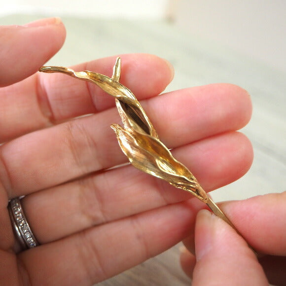 Lano Lily leaf hairpin [LN-5043] Accessory artist Tomoaki Hirano Handmade accessories Hair accessories 