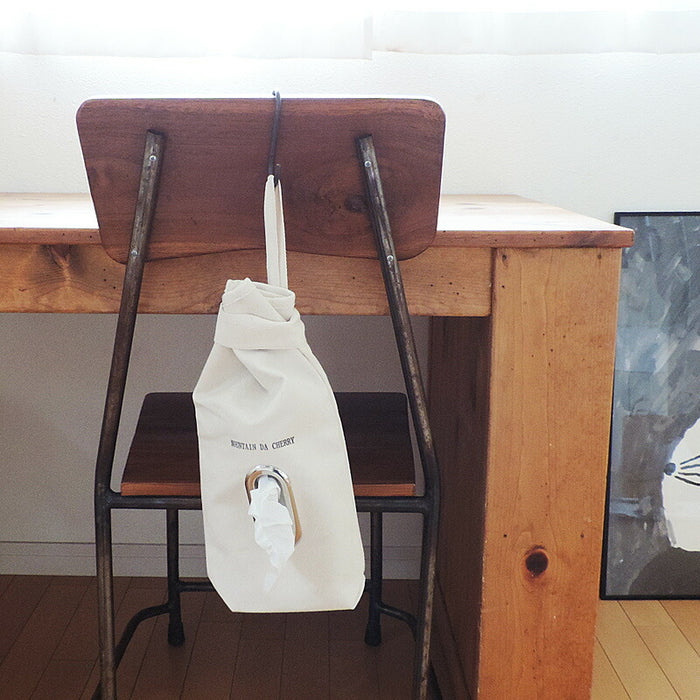 MOUNTAIN DA CHERRY Kurashiki canvas No. 4 canvas box tissue case off-white [MDC-BT-KI]
