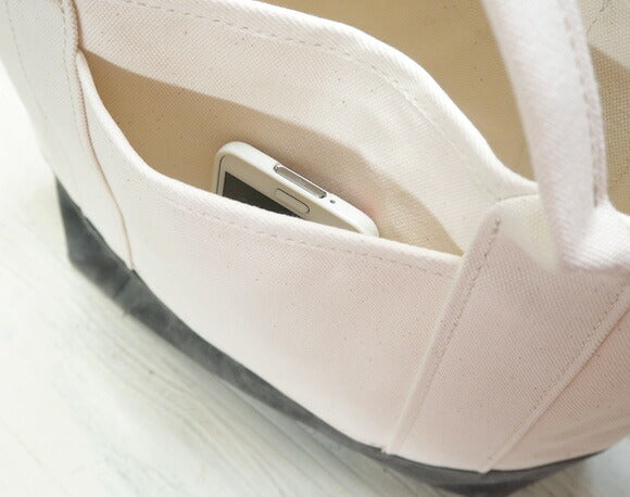 【丸洗いOK・3色】MOUNTAIN DA CHERRY (マウンテン ダ チェリー) 倉敷帆布4号キャンバス マルチトートバッグ S 生成り×ピッグスエード [MDC-MTS]