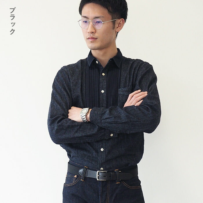 [2 colors] Dady Tochigi Leather Twist Tannin Oil Leather x Rubber Belt Men's [MI-0004] 