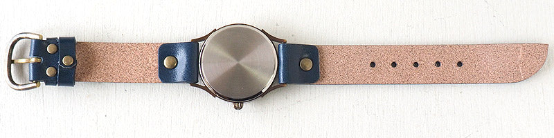 vie handmade watch "Japanese tch" Japanese paper dial Japanese watch Nanten blue L size [WJ-004L-BL] 