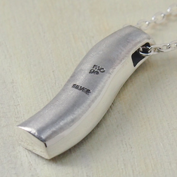 moge Handmade Silver Accessories Moon Desert - Camel - Silver Necklace [mo-N-007] 