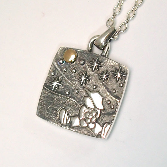 moge handmade silver accessories I was looking at the same moon - boy and moon - silver necklace [mo-N-026] 