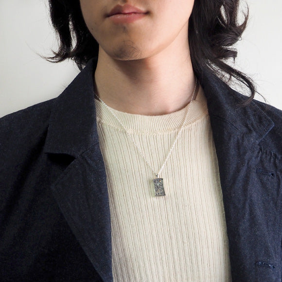 Moge Handmade silver accessories I was looking at the same moon - Wolf - Silver necklace [mo-N-029] 