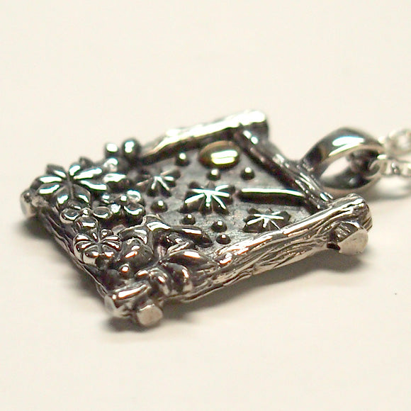 moge handmade silver accessories meteor-rabbit- silver necklace [mo-N-032] 