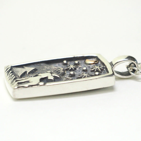 moge handmade silver accessories I was looking at the same moon - goat - silver necklace [mo-N-038] 