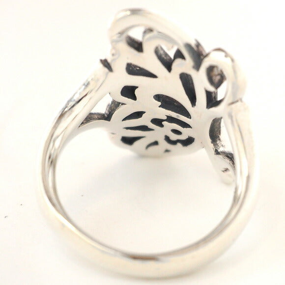 moge silver accessories butterfly silver ring garnet [mo-R-013] 