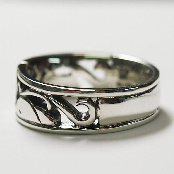 【制作一時休止中】moge（モゲ） シルバーアクセサリー kiss ―ゾウ― シルバーリング 8mm [mo-R-021]