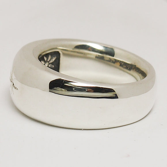 moge（モゲ） シルバーアクセサリー 同じ月を見てた―キタキツネ― シルバーリング 8mm [mo-R-024]